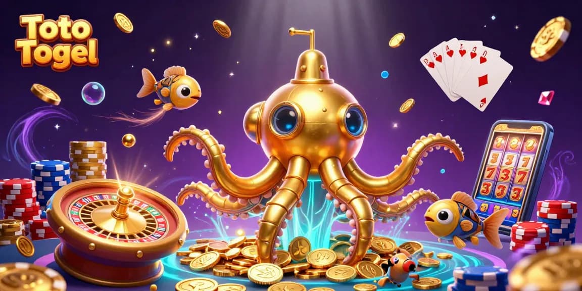 Experience Toto Togel's excitement with a vibrant 3D racing scene filled with dynamic gambling elements.