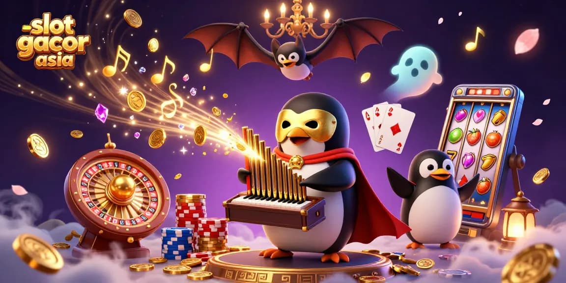 Menangkan permainan di slot gacor asia dengan karakter kartun unik dan simbol permainan kasino yang menakjubkan.