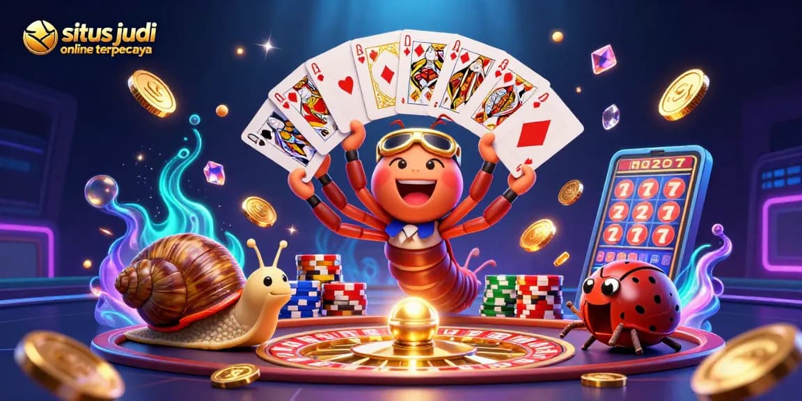 Permainan slot di situs judi online terpercaya dengan dealer dan chip berlimpah, menarik untuk pemain.