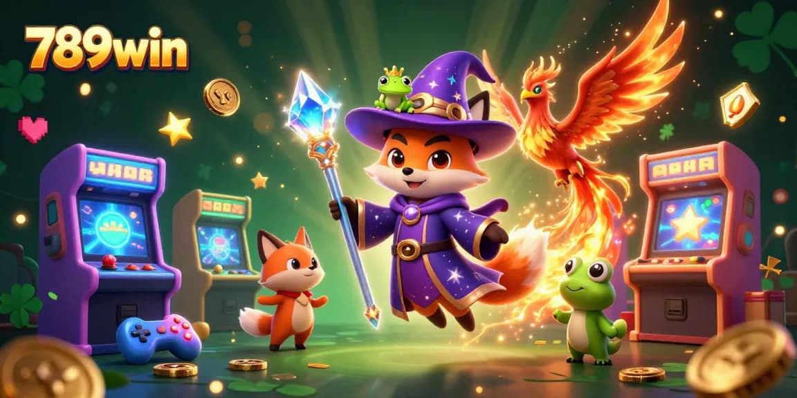 Play exciting games at 789win with our vibrant arcade elements and immersive fantasy characters.