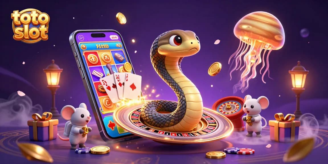 Engage with toto slot as astronaut mice bet on a cosmic roulette wheel with vibrant slot game elements.