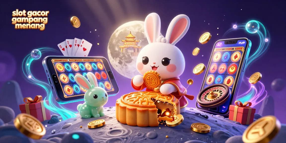 Engage with slot gacor gampang menang as a moon rabbit unveils treasures on a lunar casino adventure.