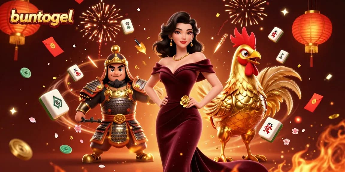 Engage with buntogel's thrilling experience through this vibrant 3D casino illustration showcasing dynamic elements of modern gambling.