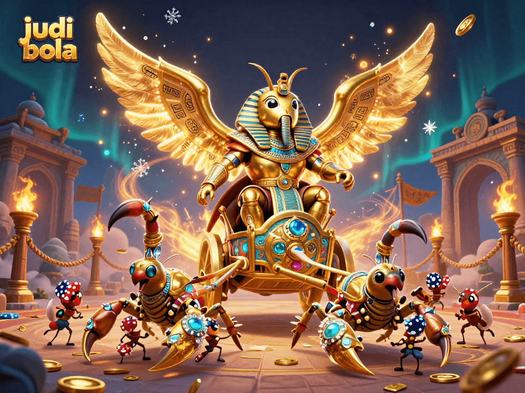 Engage in judi bola with a dynamic scene showcasing betting, vibrant elements, and competitive action.