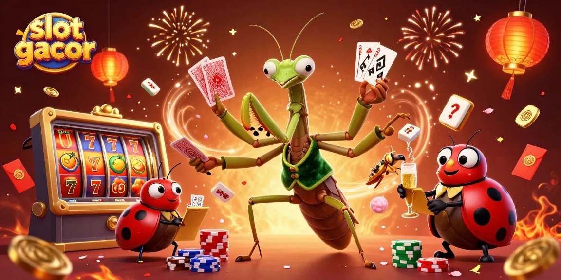 Experience slot gacor excitement with our vibrant 3D casino scene featuring dynamic characters and rich visual elements.