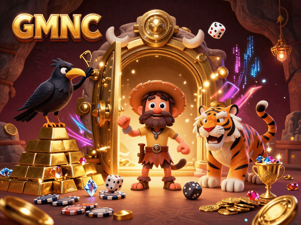 Experience thrilling prehistoric gaming at GMNC with sabertooth tiger duo and treasure!