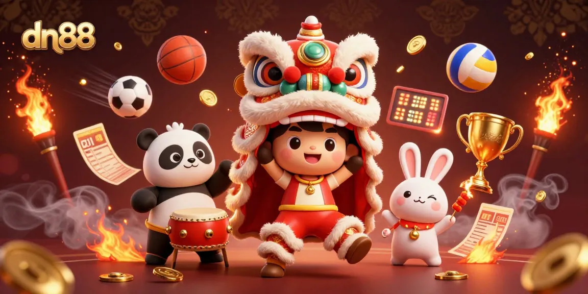 Experience exhilarating gaming action at dn88 with vibrant casino characters and dynamic elements.