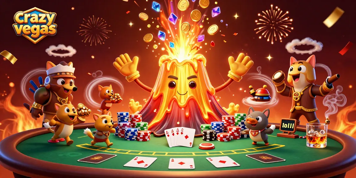 Experience thrilling wins at crazyvegas with a vibrant eruption of casino treasures and poker excitement.