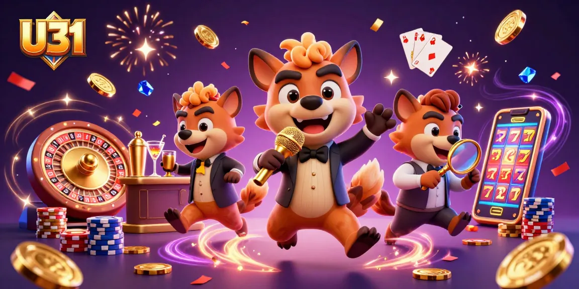 Experience thrilling games with U31 at a bustling comedy casino full of excitement and winning moments.