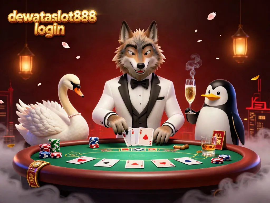 Memahami mekanisme permainan dengan dewataslot888 login secara interaktif bersama karakter kartun di kasino.