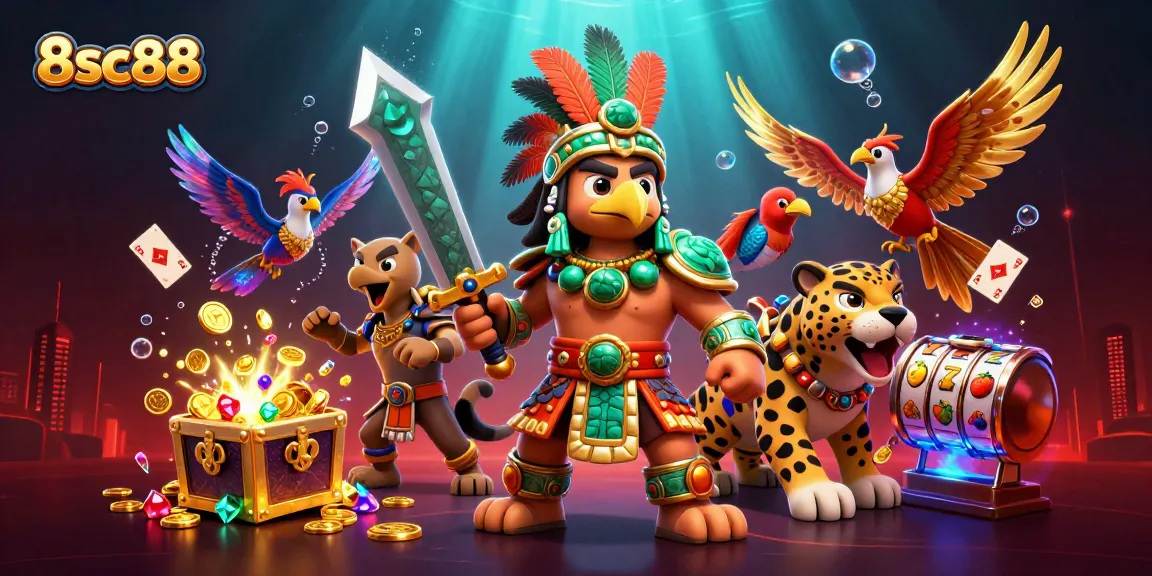 Experience the thrill of winning with 8sc88 in this dynamic, engaging casino adventure scene.