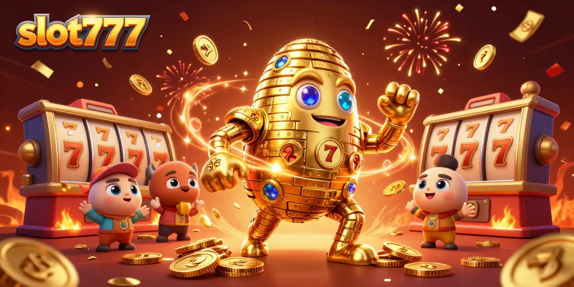 Experience the excitement of slot777 with the golden golem and dynamic jackpot symbols.