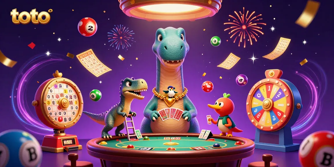 Engage with interactive toto gaming through a vibrant casino scene with dynamic characters.
