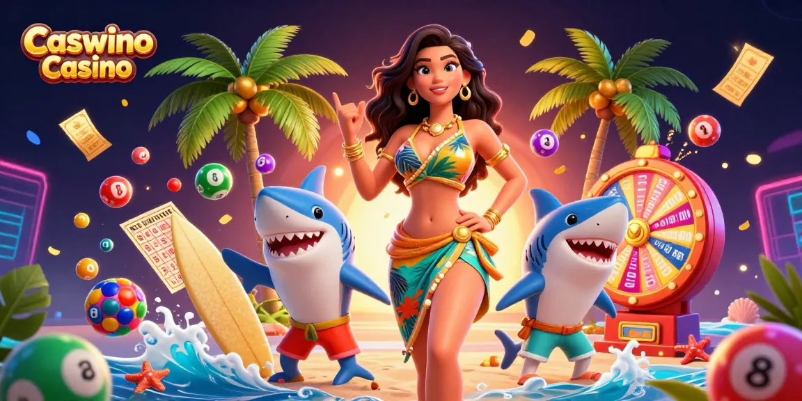Experience the excitement of Caswino Casino with vibrant game elements and engaging characters.