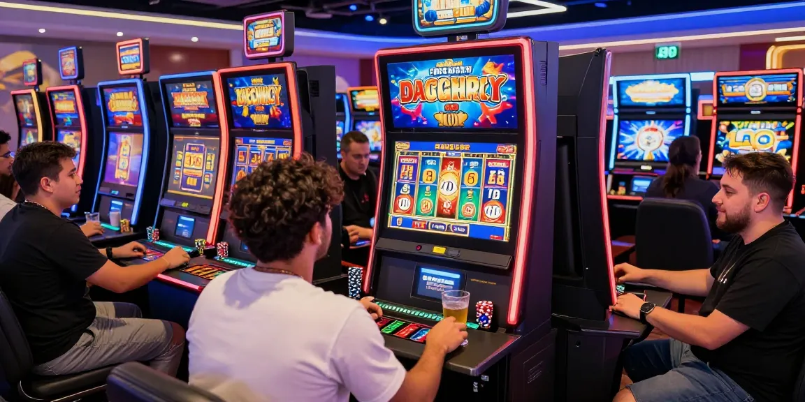 Exciting Slot Pragmatic gaming scene with players enjoying vibrant casino atmosphere.