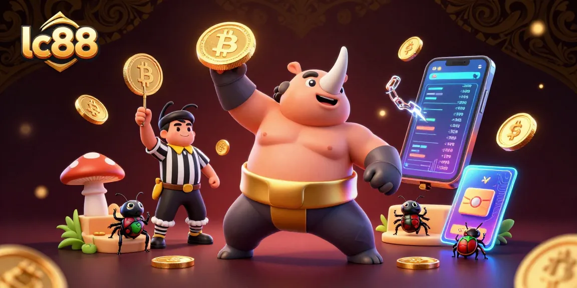 Experience excitement with lc88's thrilling casino action as the sumo beetle champion brings in coins.
