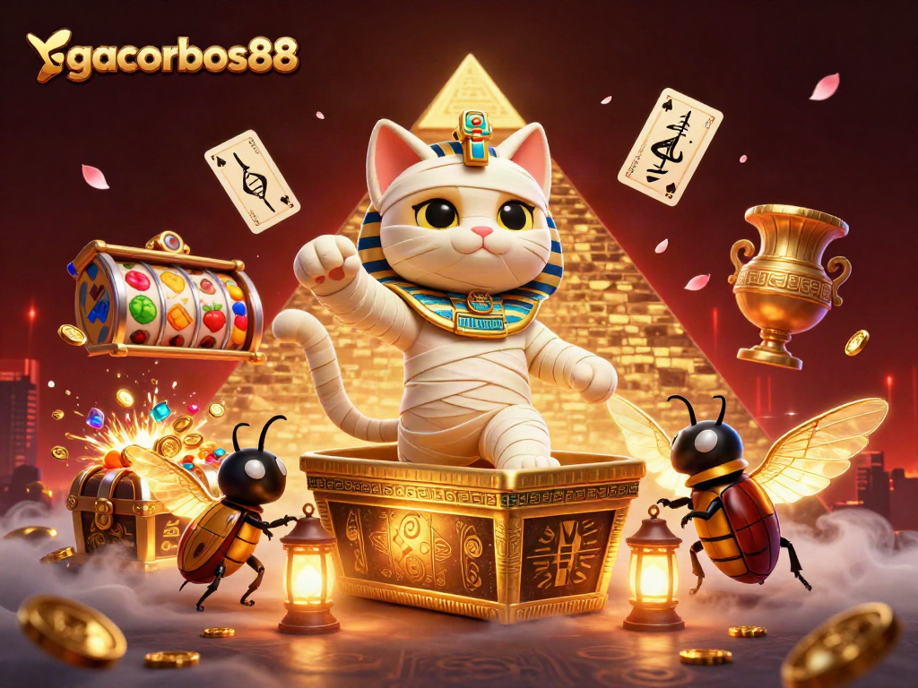 Experience the excitement of gacorbos88 with vibrant characters and dynamic casino elements.