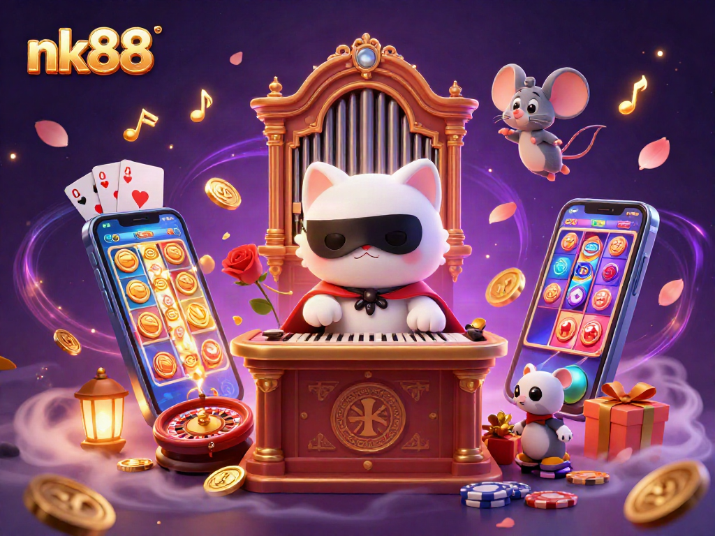 Engage with thrilling slot games at nk88 featuring vibrant 3D casino characters and rich gaming elements.