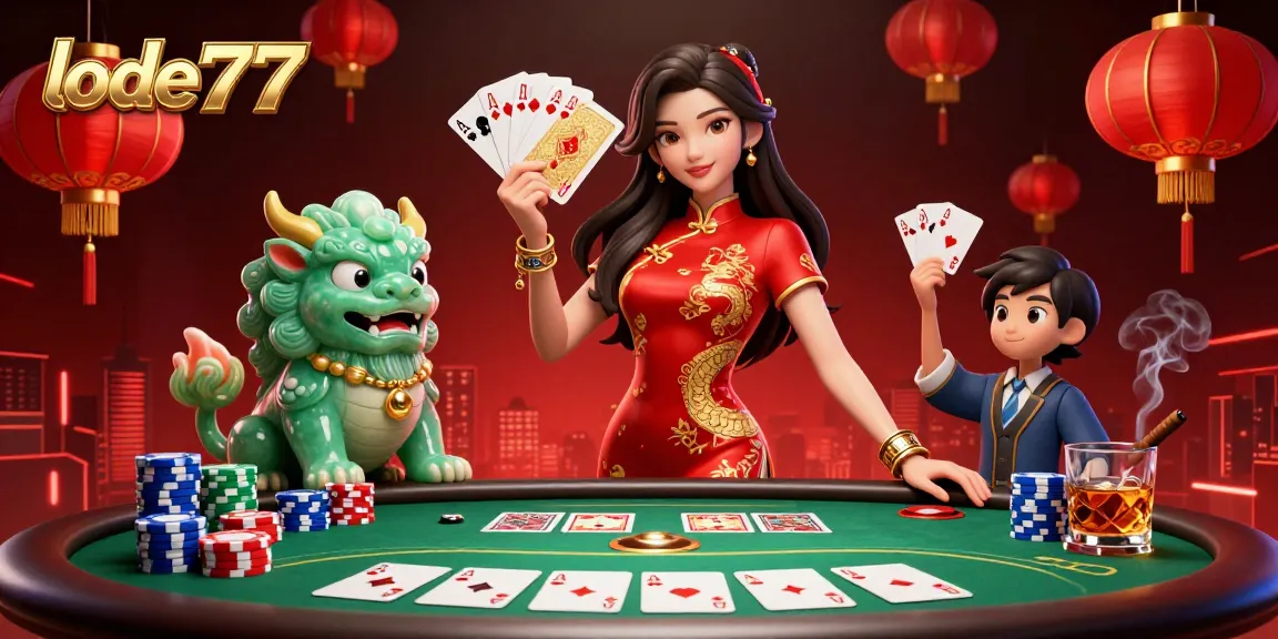 Engage with lode777 action through a vibrant scene showcasing a poker strategy environment.