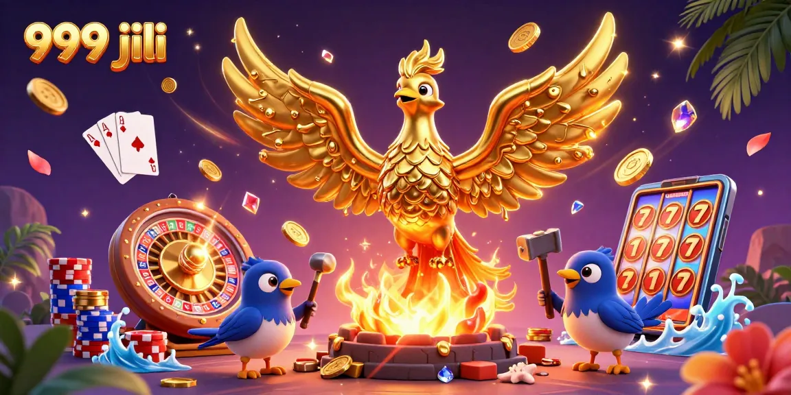 Win big with the 999 jili online casino games featuring interactive golden phoenix and casino elements.