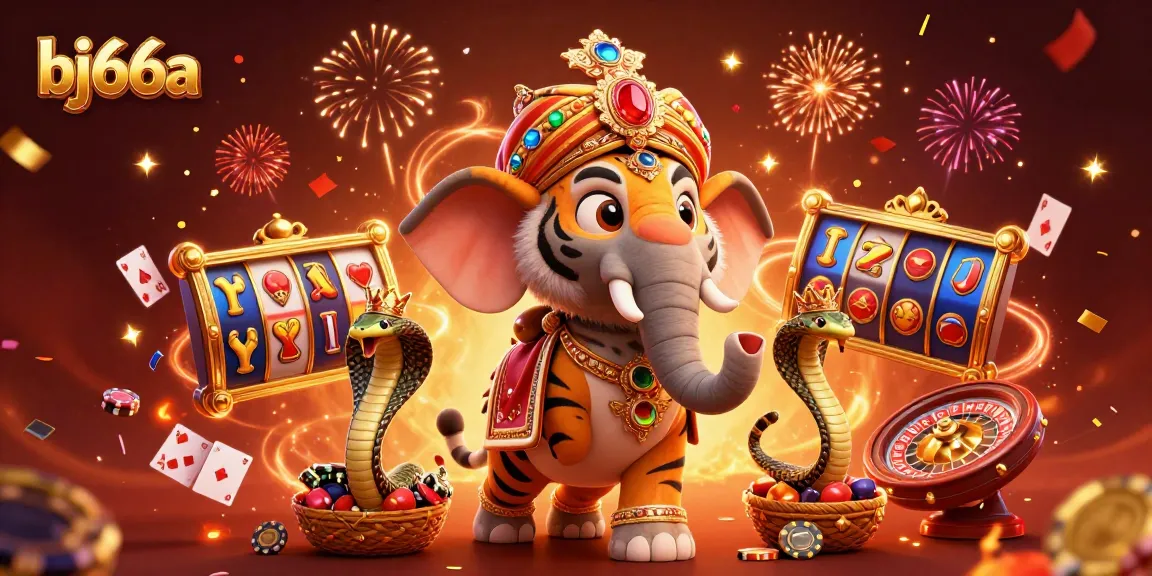 Experience the excitement of bj66a with vibrant casino action featuring slots and lively characters.