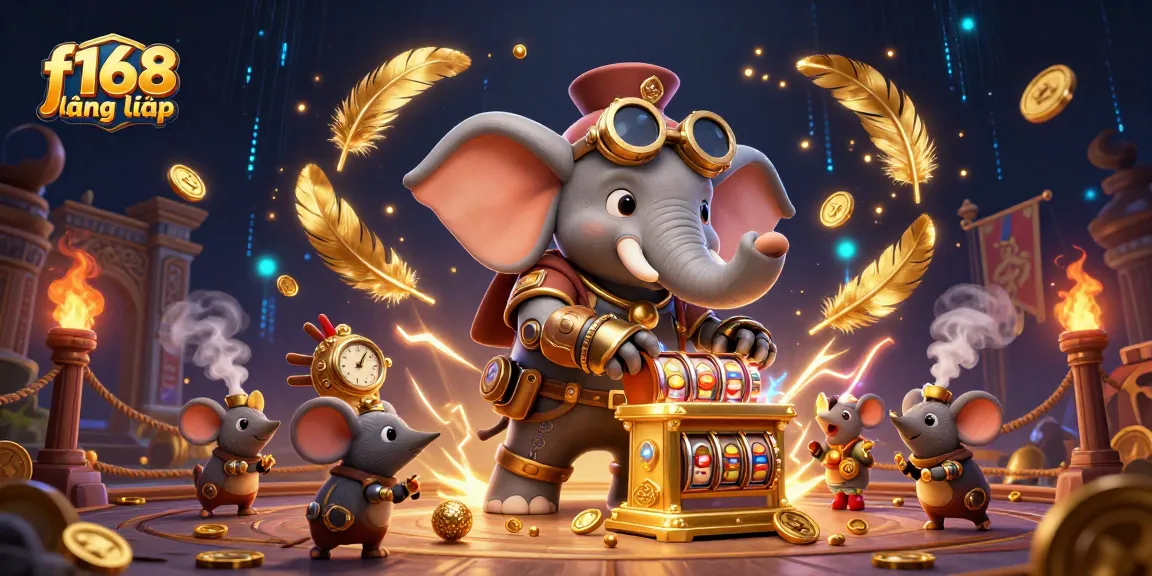 Engage with exciting slot action at f168 đăng nhập featuring a vibrant 3D casino illustration.
