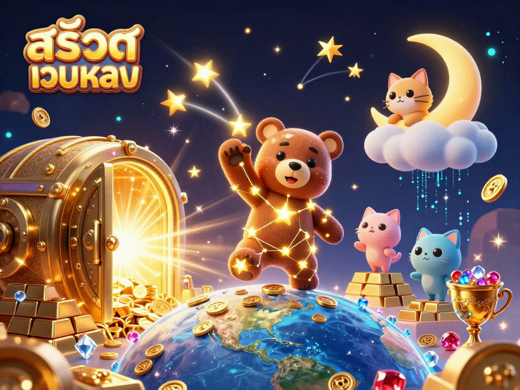 Engage with สล็อตเว็บตรง to win treasures in this vibrant 3D casino dynamic full of gold and gems.