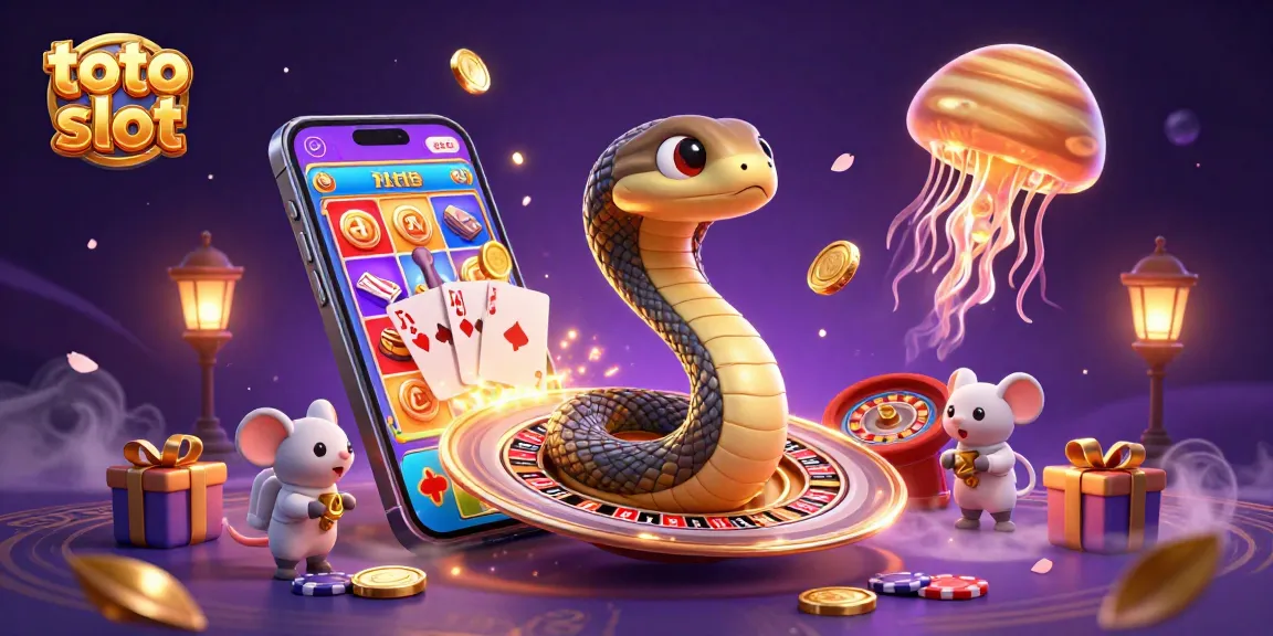 Engage with toto slot as astronaut mice bet on a cosmic roulette wheel with vibrant slot game elements.