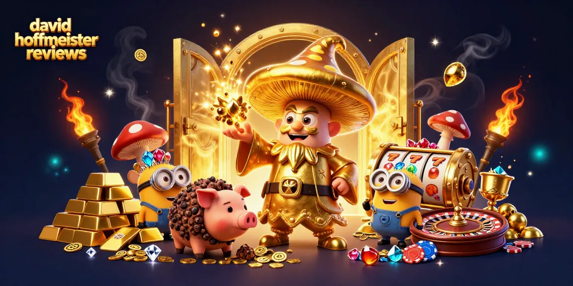 Engage with the captivating world of David Hoffmeister reviews while spinning gold slot reels amidst magical treasures.
