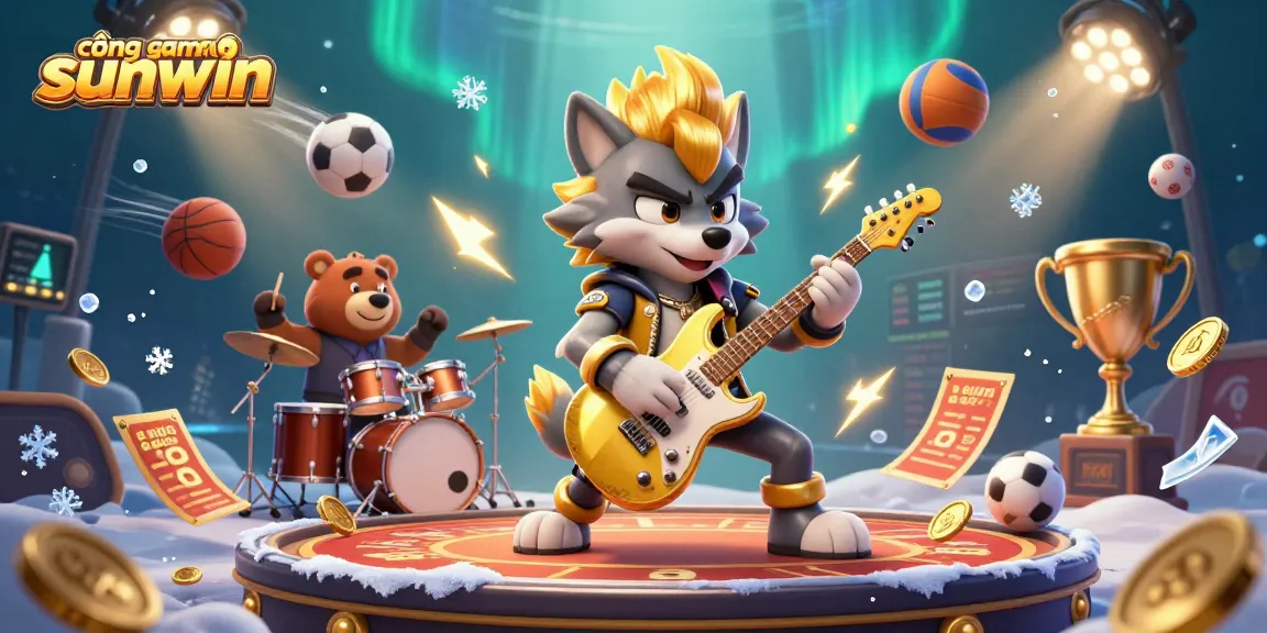 Join the excitement at cổng game sunwin with a rock star wolf and dynamic sports themes.