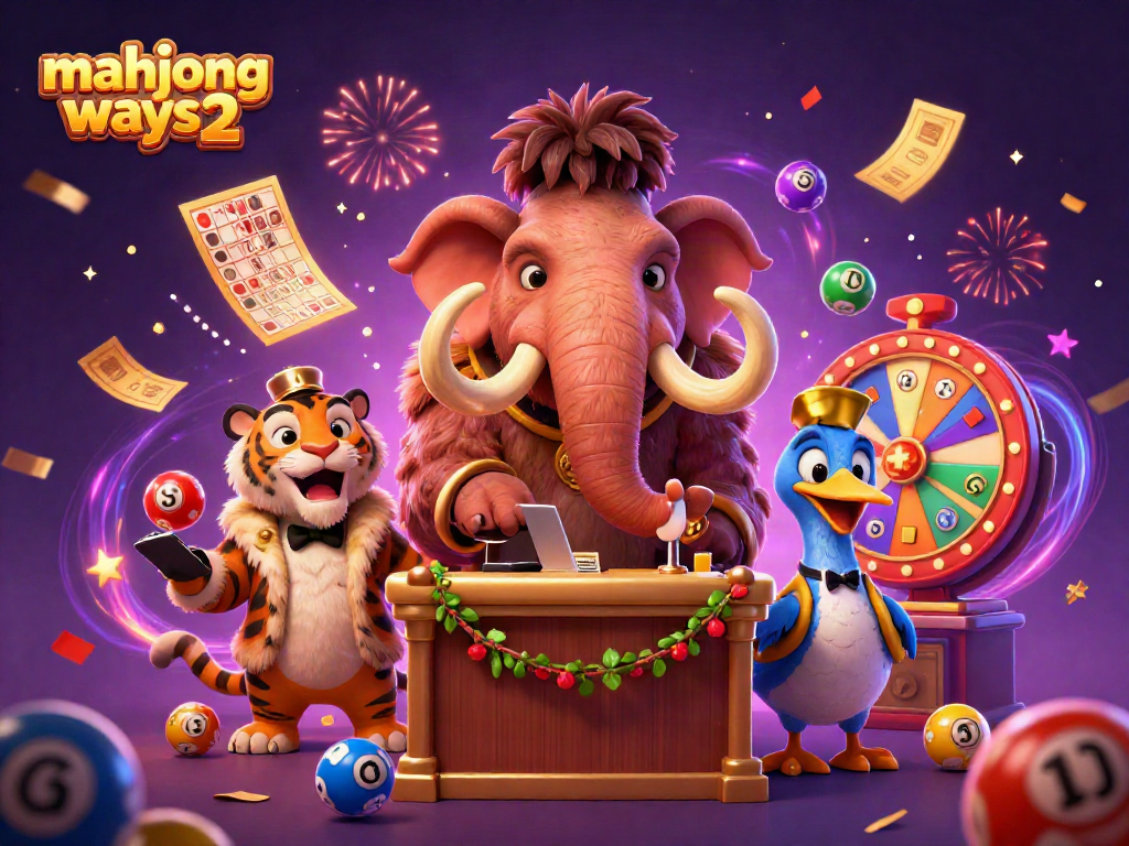 Experience the excitement of mahjong ways 2 with dynamic casino imagery featuring colorful game elements and characters.