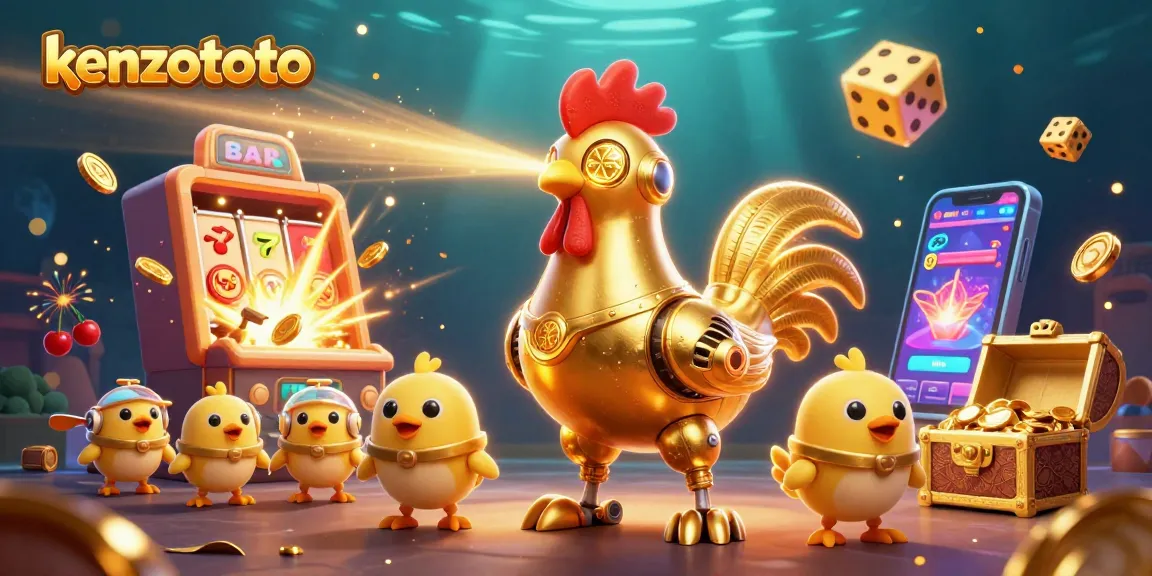 Engage with kenzototo in an exciting game of chance, featuring vibrant cartoon elements and spectacular jackpots.