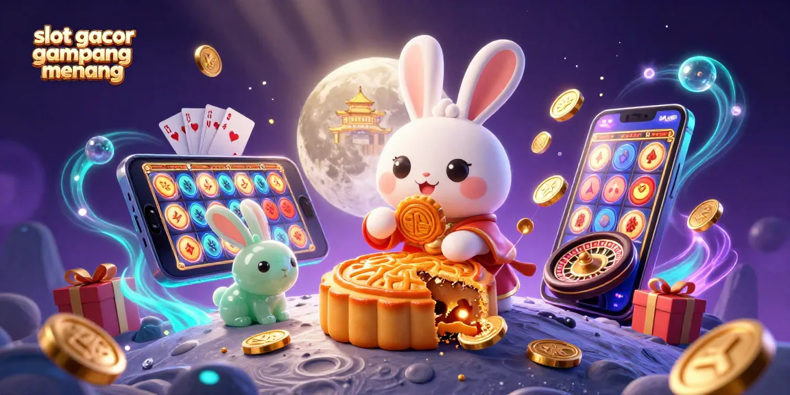 Engage with slot gacor gampang menang as a moon rabbit unveils treasures on a lunar casino adventure.