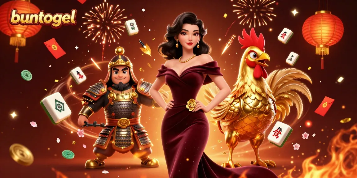 Engage with buntogel's thrilling experience through this vibrant 3D casino illustration showcasing dynamic elements of modern gambling.