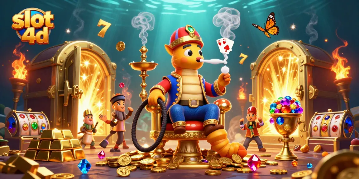 Spin the reels with slot 4d and win big in this vibrant 3D casino scene.