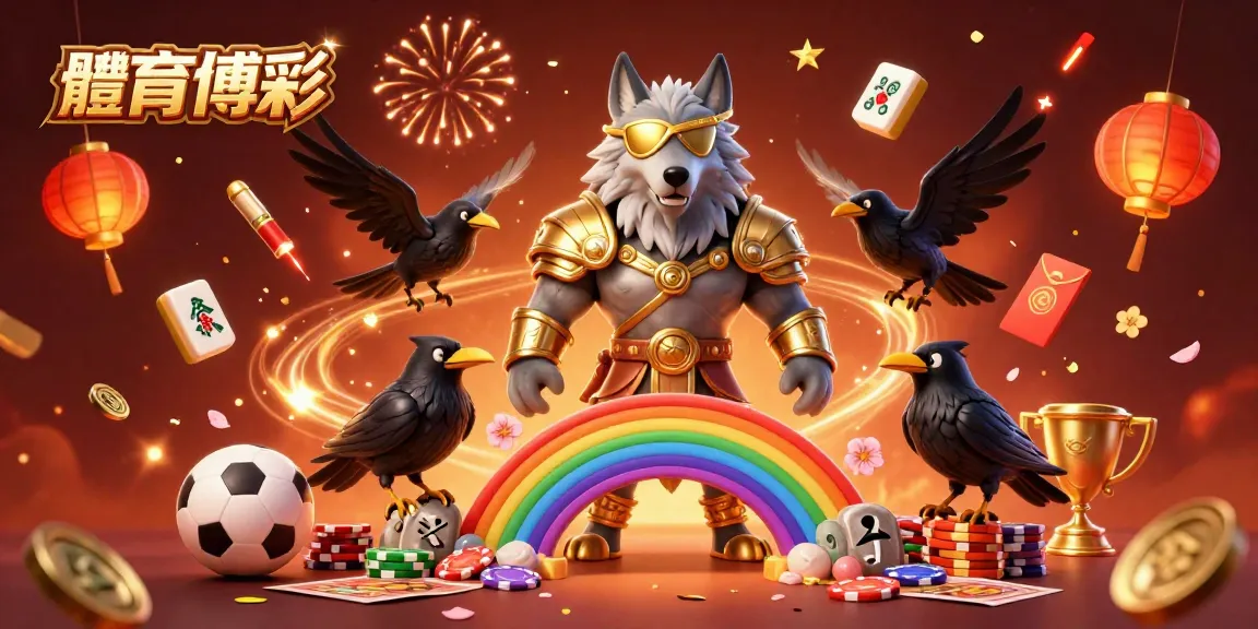 Engage in 體育博彩 excitement with dynamic 3D illustration featuring mythology-inspired characters and sports elements.