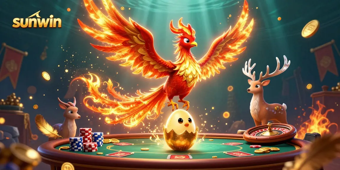 Experience thrilling wins at Sunwin with a vibrant casino scene featuring engaging games.