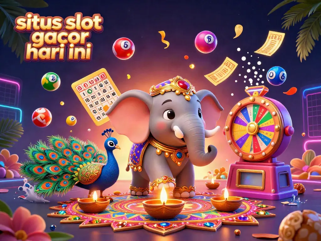 Mengulas situs slot gacor hari ini dengan mesin slot penuh warna dan suasana perjudian yang ceria.