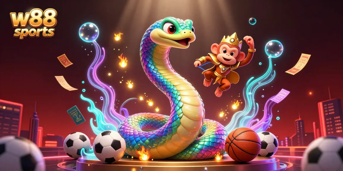 Experience thrilling betting excitement and sports action with w88 sports on a dynamic 3D casino scene.