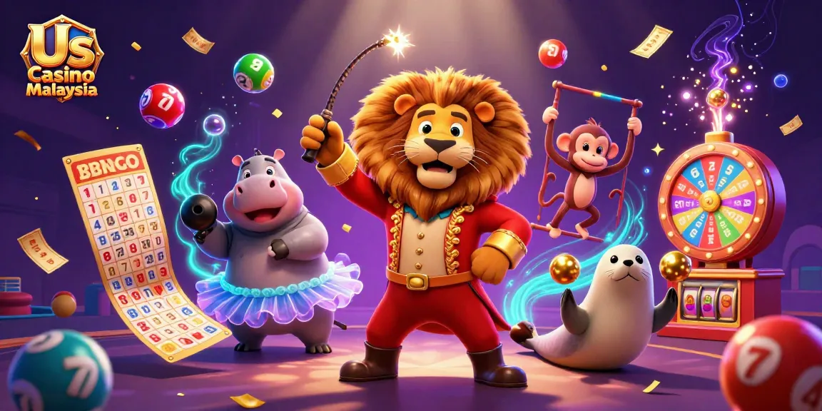 Engage with Us Casino Malaysia's vibrant world of gaming through colorful characters and dynamic elements.