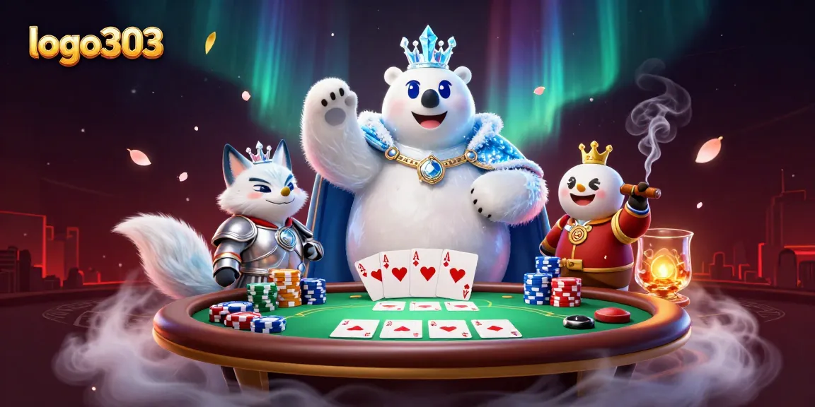 Menggandakan peluang di logo303 saat bermain poker dengan raja es dan rubah bersinar.