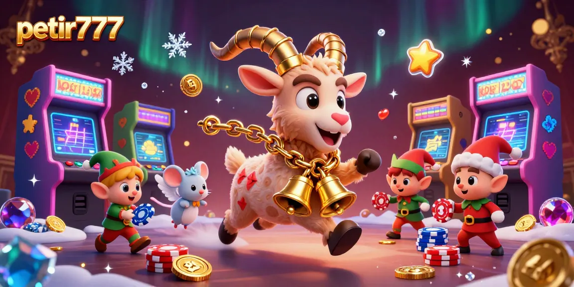 Experience thrilling gameplay with petir777 as the Krampus goat and friends bring excitement to your casino adventure.